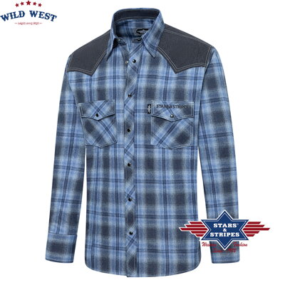 Westernová košeľa HANK blue