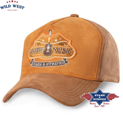 Šiltovka trucker - COUNTRY MUSIC hnedá